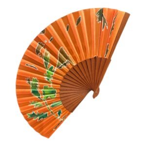 Abanico de seda natural