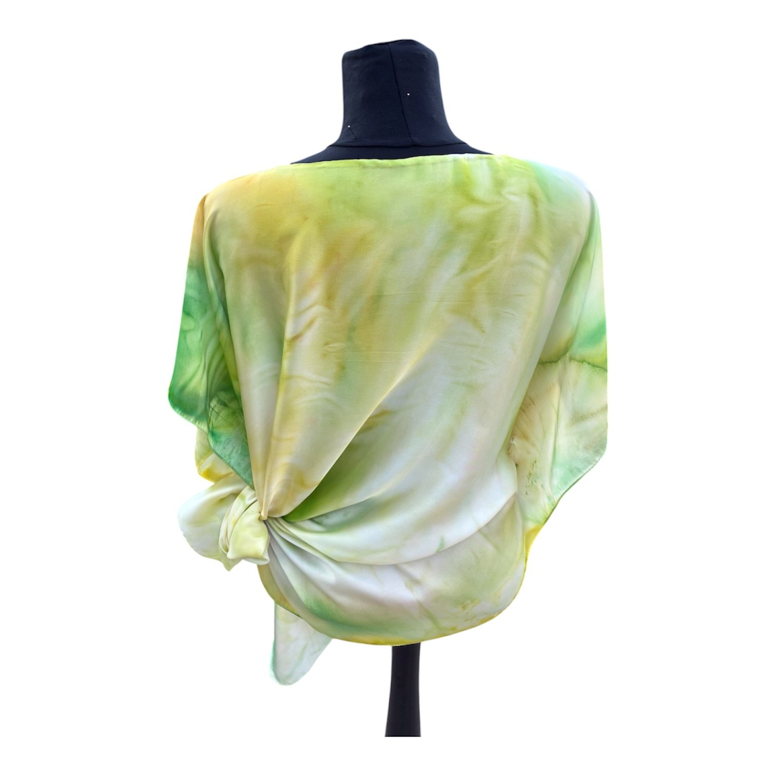 Blusa de seda pintada a mano - Imagen 3