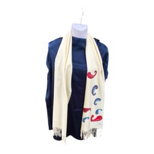Bufanda pintada a mano