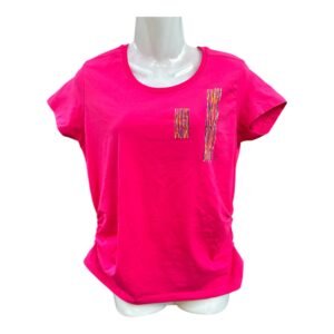 Camiseta rosa buganvilla pintada a mano