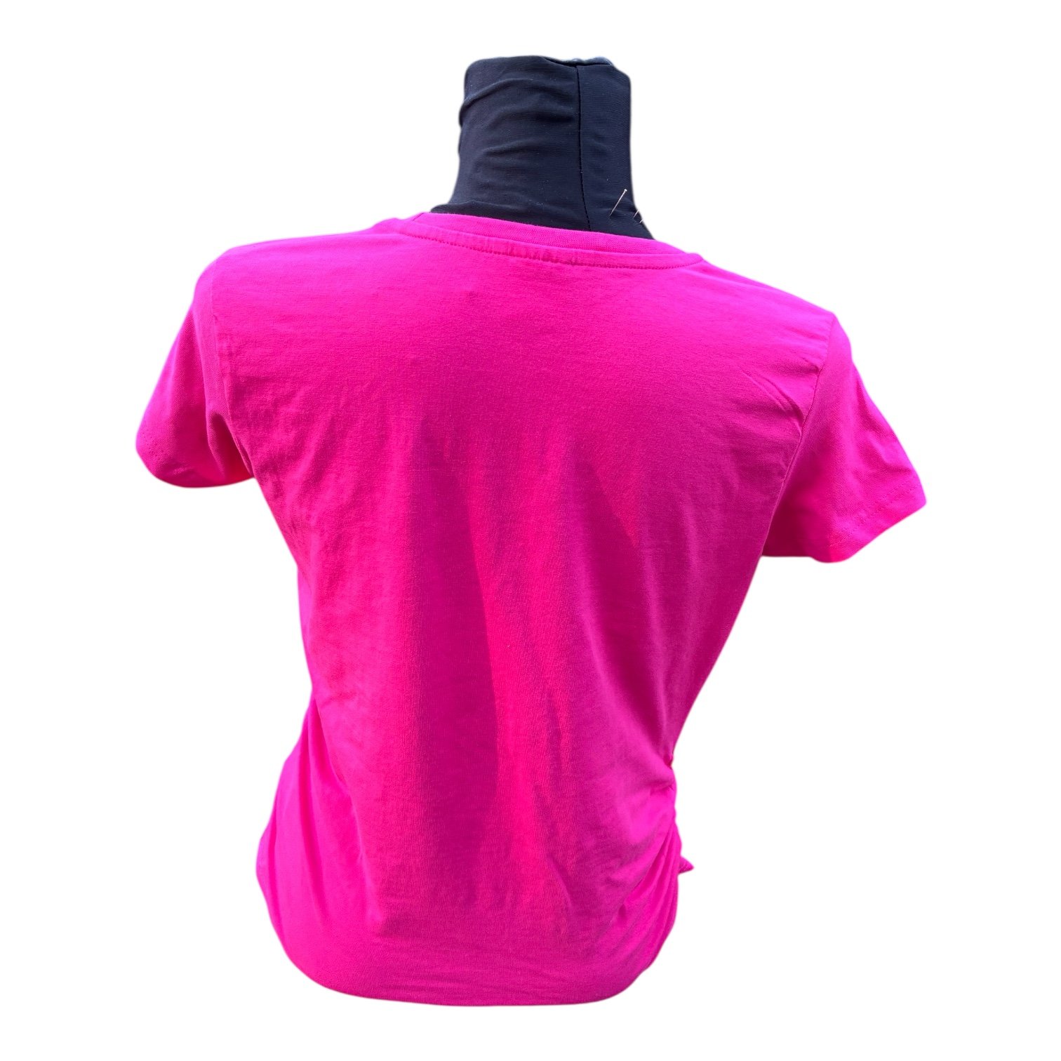 Camiseta rosa buganvilla pintada a mano - Imagen 3