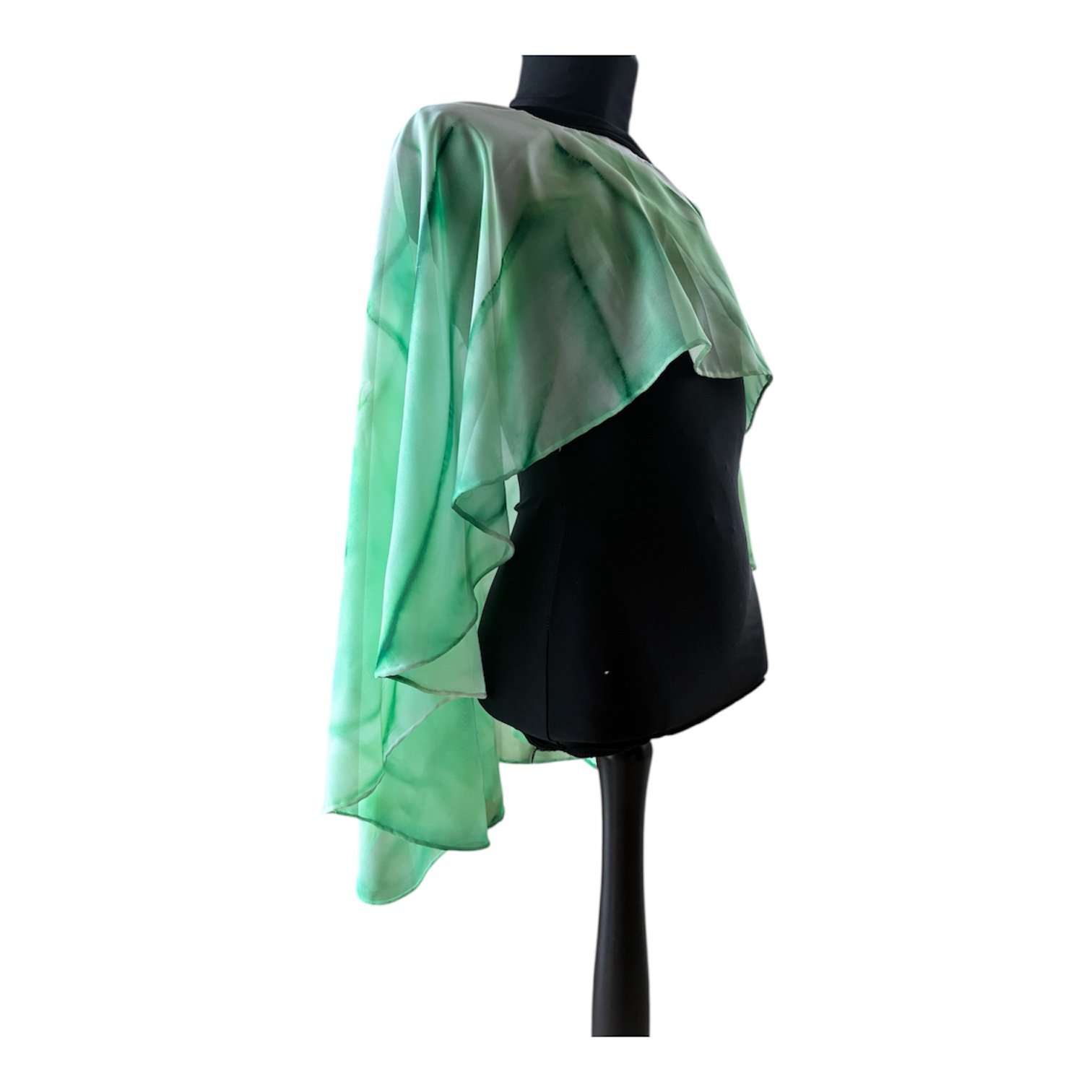 Capa pintada a mano en tonos verdes - Imagen 2