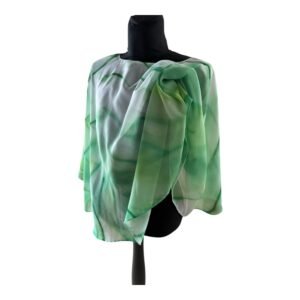 Capa pintada a mano en tonos verdes