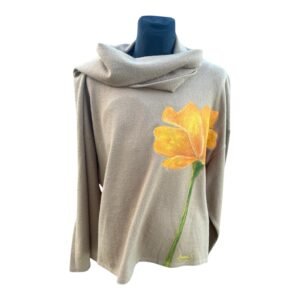 Jersey con fular pintado a mano