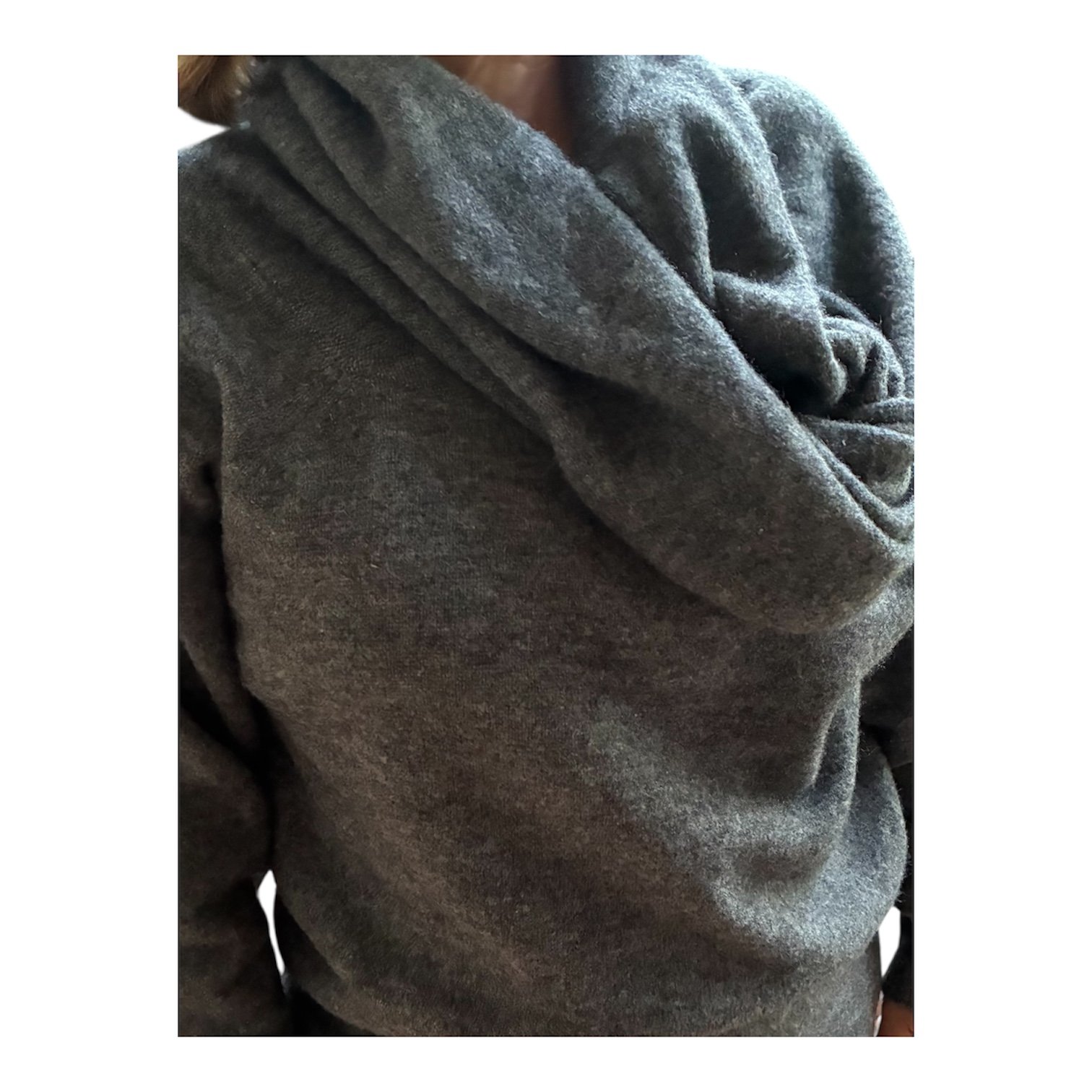 Jersey escote bardot pintado a mano - Imagen 3