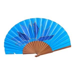 Abanico de seda natural