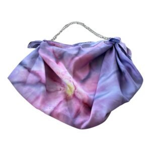 bolso malva pintado a mano