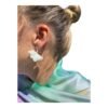 pendientes de flor natural preservada blancos